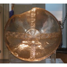 Set of silver bowls, solar cross, sun disc, solar disc